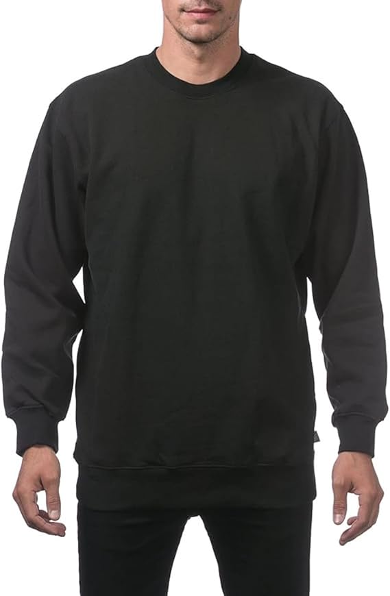 Men's Crewneck Sweatshirt Plain Sweatshirts Athletic Workout Sweat Shirts Soft Long Sleeve Pullover Shirt