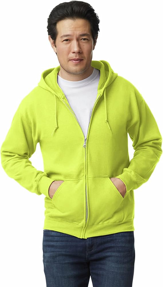 Unisex adult Fleece Zip Hoodie Sweatshirt, Style G18600, Multipack