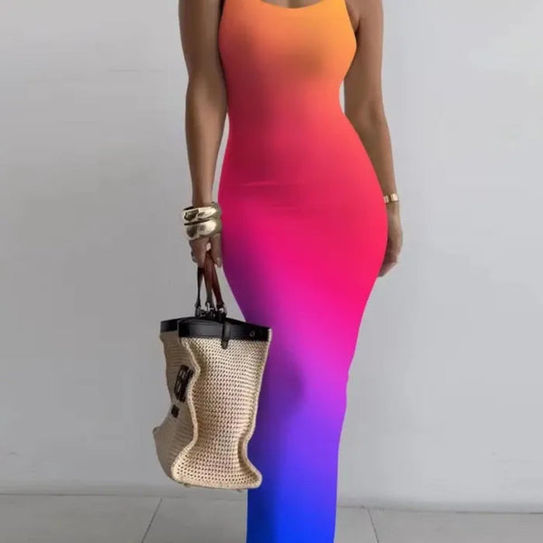Vibrant Summer Beach Dress