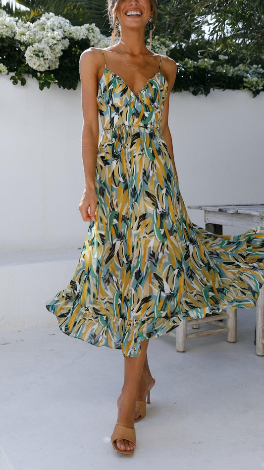 Vibrant Summer Maxi Dress